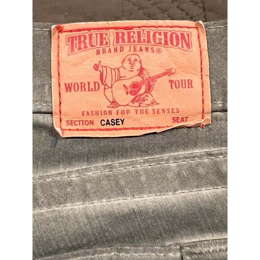 True Religion Women's Gray Jeans Casey Style Waxy Finish‎ Size 31 - Picture 12 of 12
